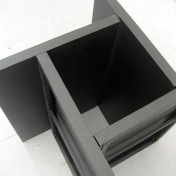 sculptural configurations using 4 canvases, 2008